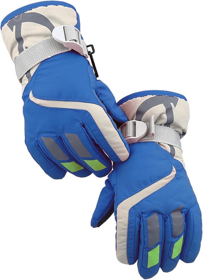 IZUS Kids Cold-Weather Ski-Gloves Winter-Warm Windproof Snow-Gloves Snowboarding Sledding Cycling Toddler 3-6T Boy-Girl - Image 1